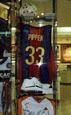 Scottie Pippen's Signed Barcelona Basketball Shirt