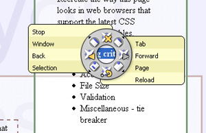 example pie menu used by Mozilla